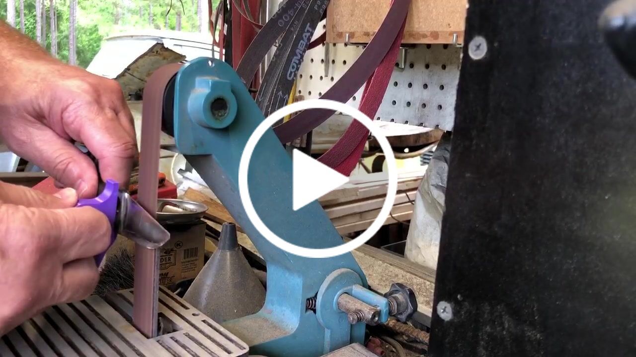 Customer video review of 1" x 30" Sanding Belts for Profiling & Sharpening