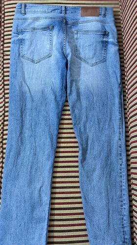 Customer photo review of Slim-Fit Jeans (Powder Blue)