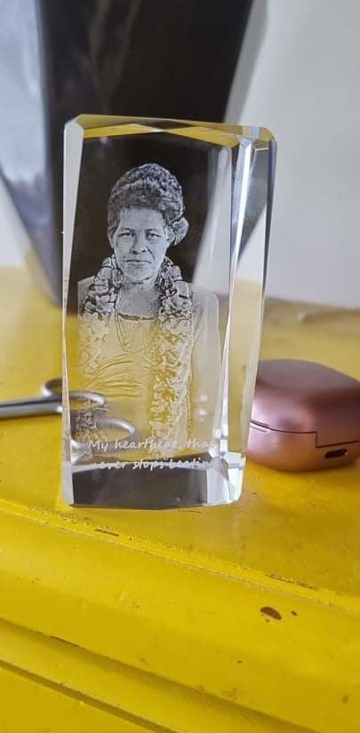 Customer photo review of Crystal Rectangle - 50mm x 100mm x 50mm
