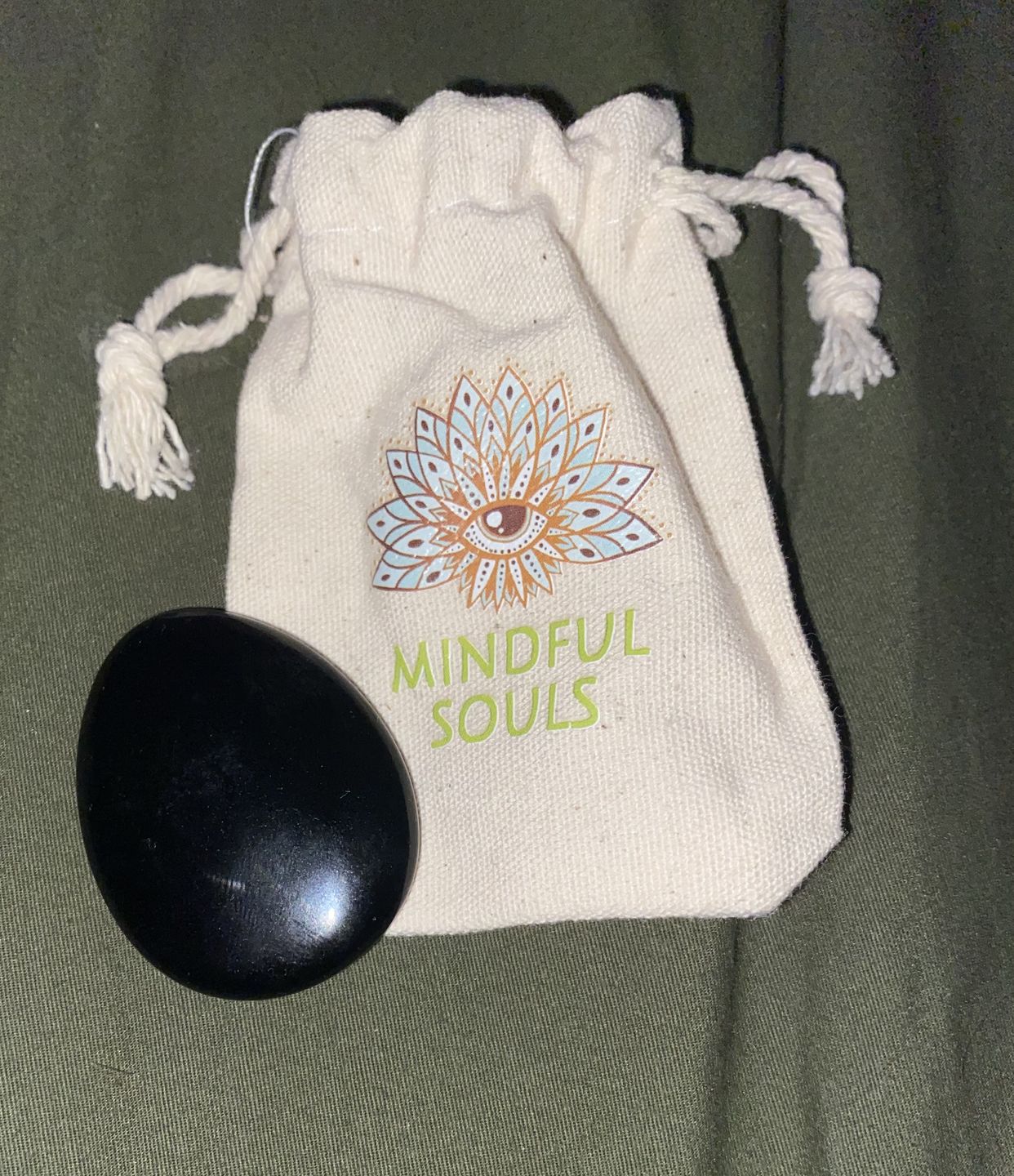 Customer photo review of Anti-Worry Thumb Stone
