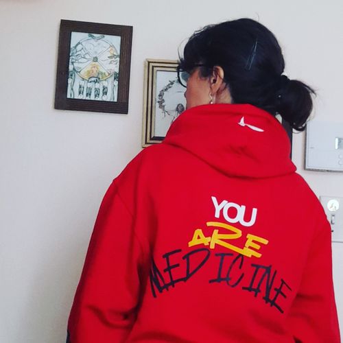 Customer photo review of Medicine Hoodie