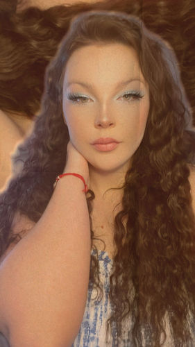 Customer photo review of Curly Ash Blonde