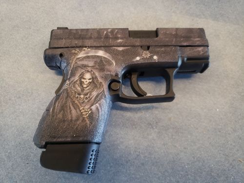 Customer photo review of Decal Grips for Springfield XD 3" Sub-Compact