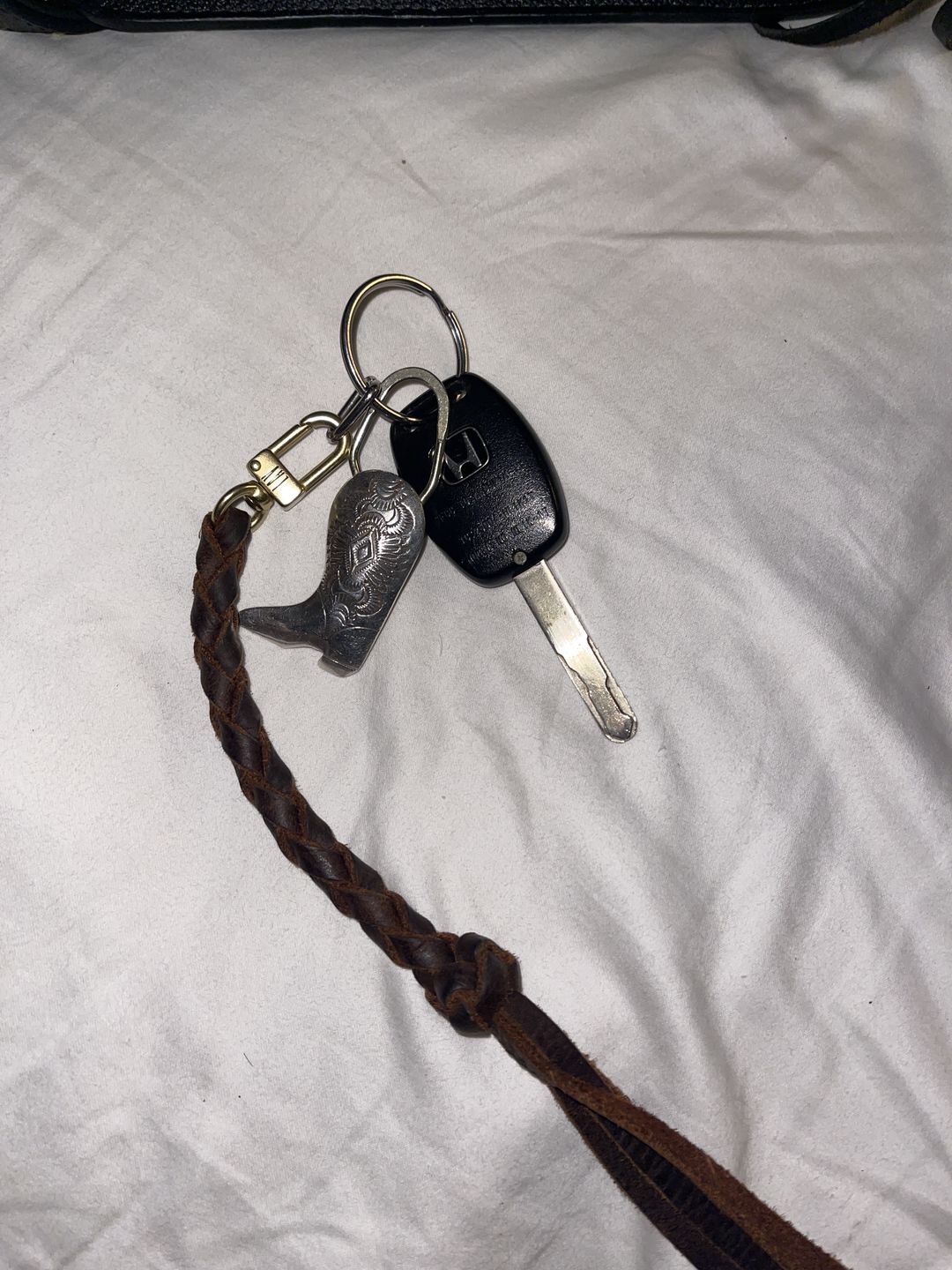 Customer photo review of LAV Original Signature Leather Braided Snap-on