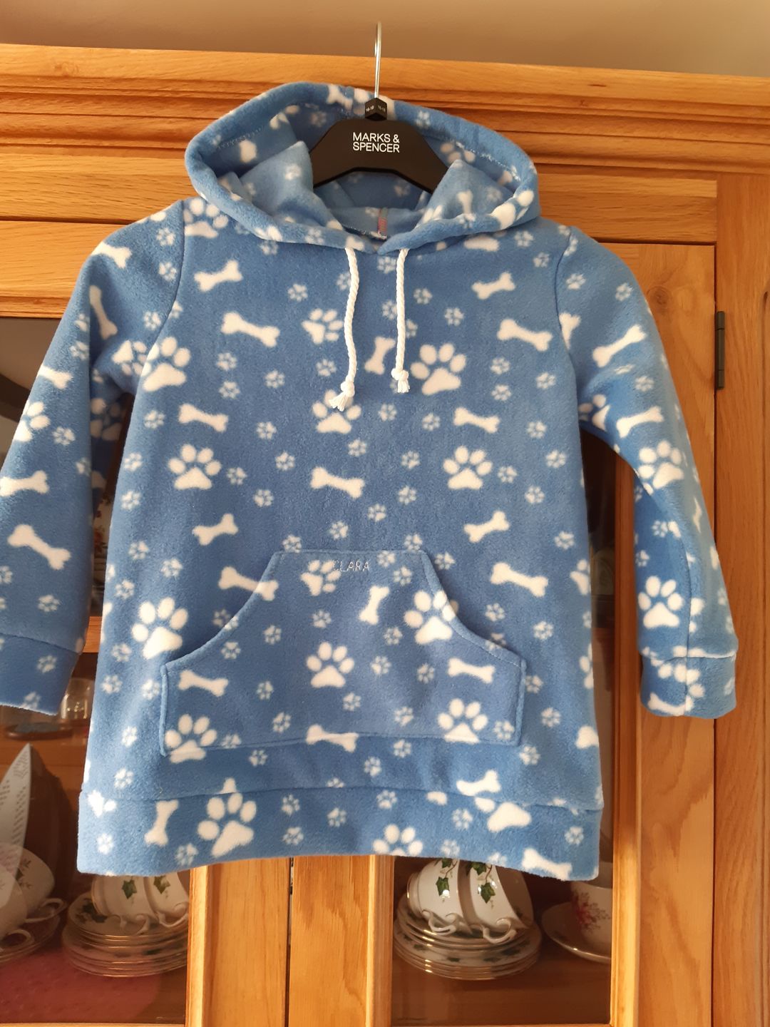 Customer photo review of Paw Print & Bones Anti Pill Polar Fleece Fabric