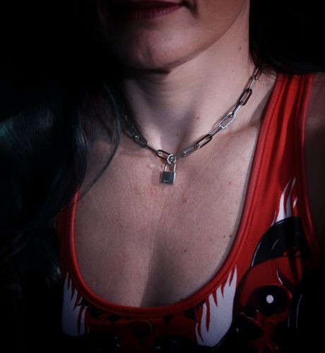 Customer photo review of The Dainty Charm Choker (Customisable)