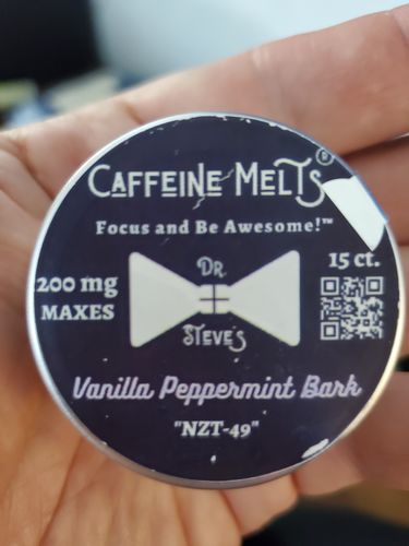 Customer photo review of Vanilla Peppermint Bark Caffeine Melt® Max Pack (8/15/30ct)
