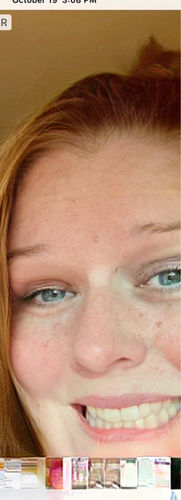 Customer photo review of Icoloured® Cocktail Light Blue Green Colored Contact Lenses