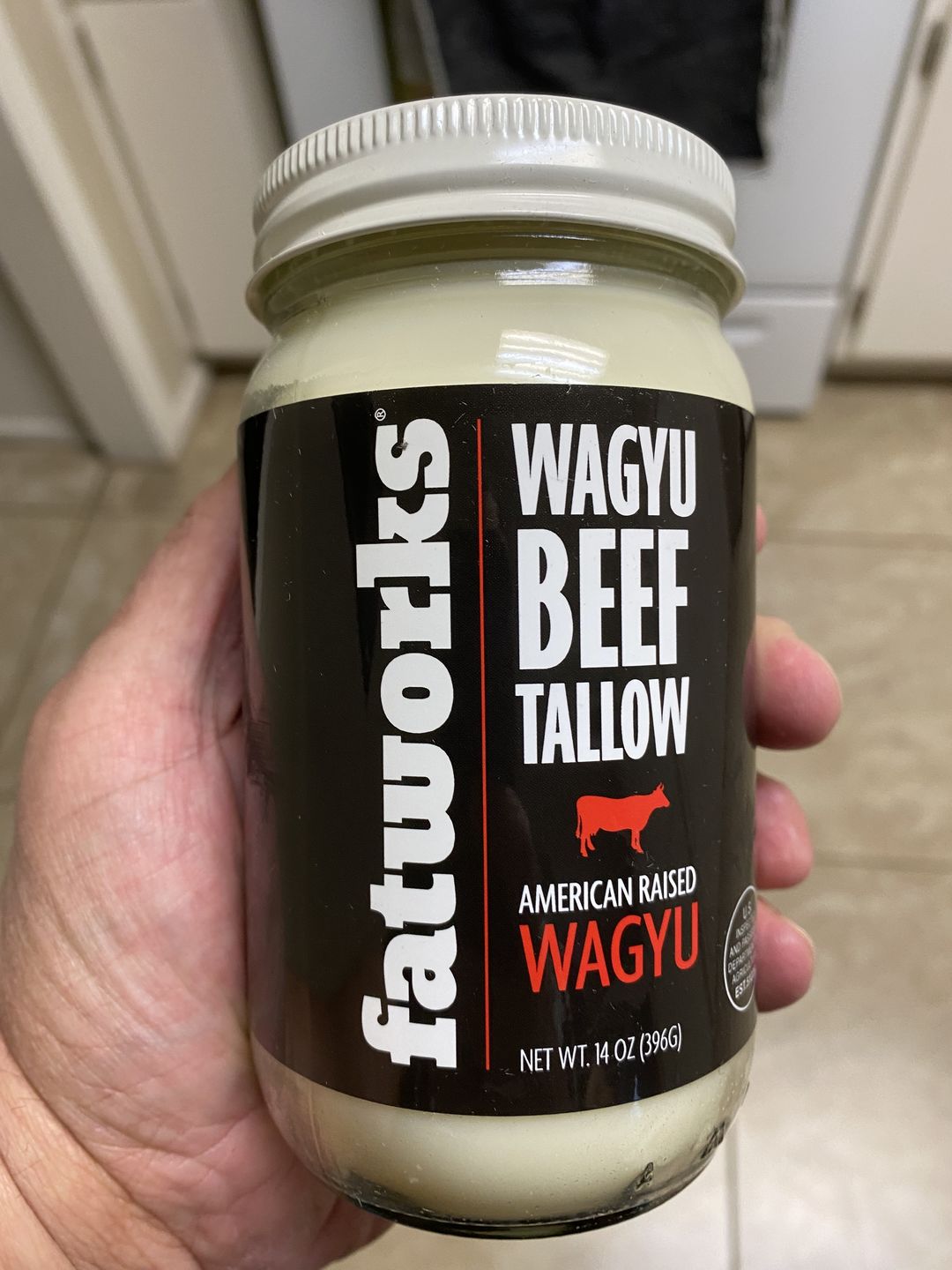 Customer photo review of American Waygu Tallow 14 oz