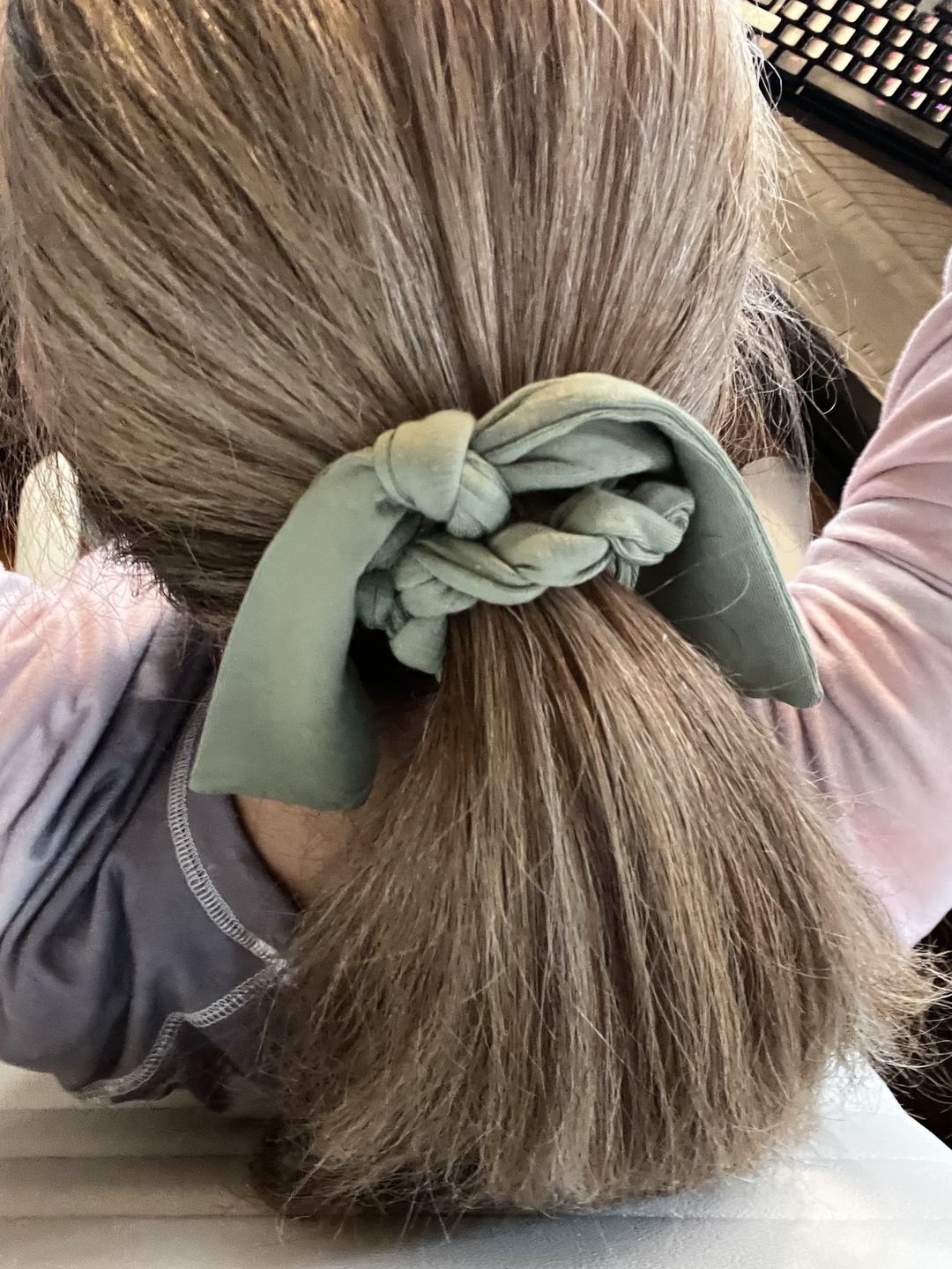 Customer photo review of Braided Scrunchie