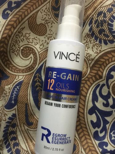 Customer photo review of Regain Leave-In Hair Cream