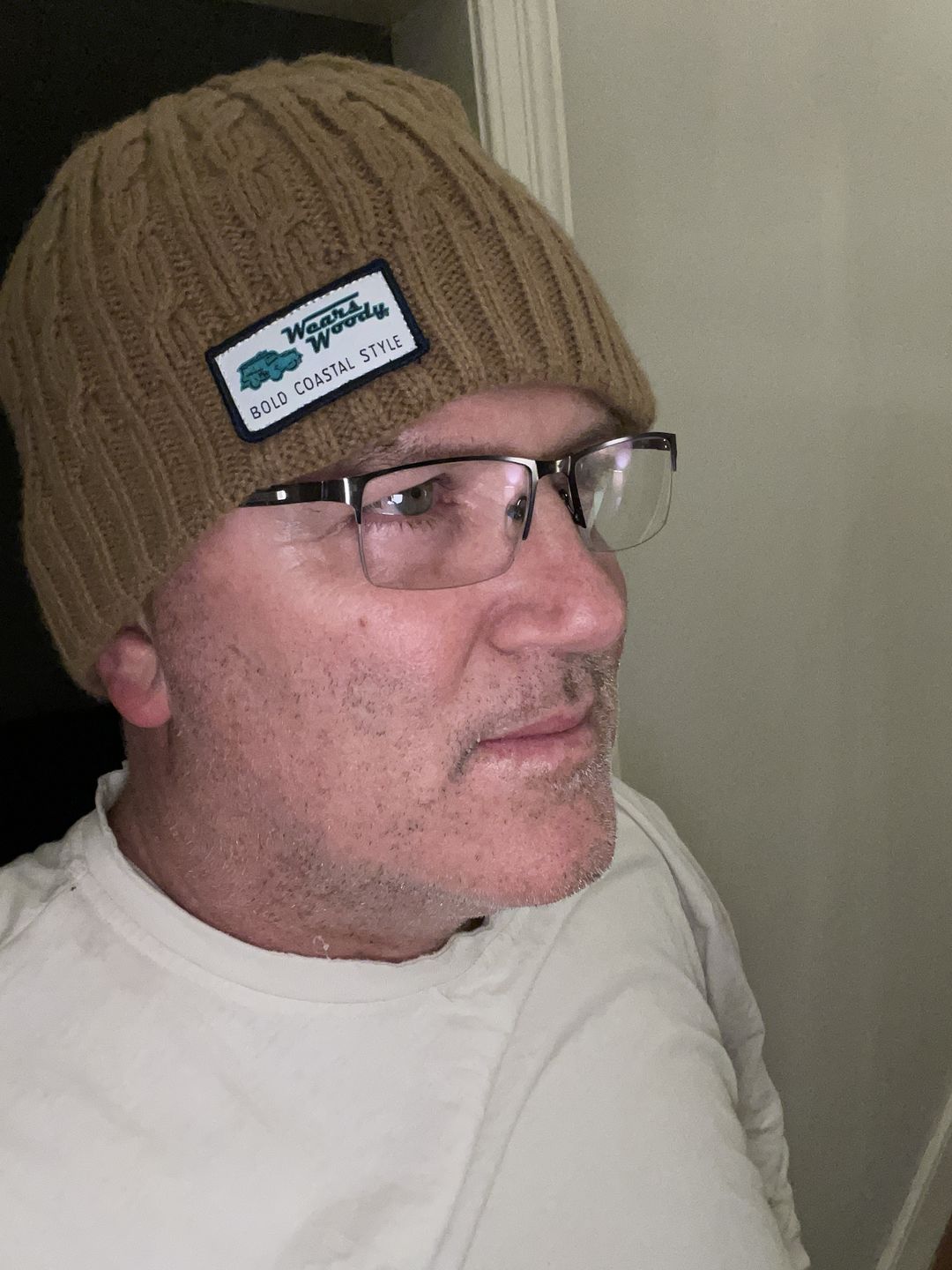 Customer photo review of CABLE BEANIE - CAMEL