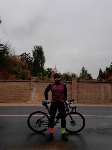 Reseña con foto de un cliente sobre PRE-VENTA Chaqueta ARTIC Lameda purple-red