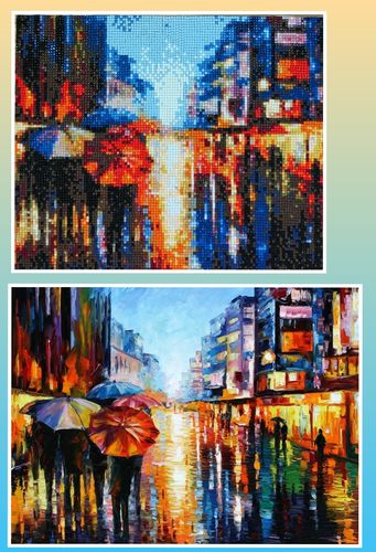 Kundenbewertung mit Foto zu Eigenes Foto Diamond Painting