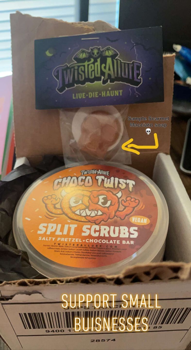 Customer photo review of Choco Twist Split Scrub