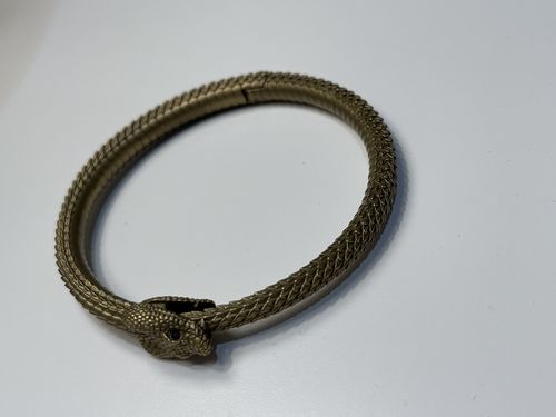 Customer photo review of Brass Ouroboros Bracelet