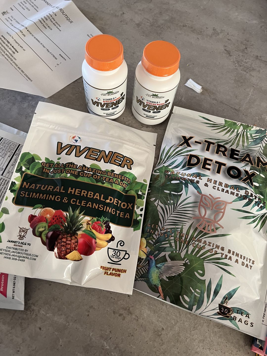 Customer photo review of FULL KIT VIVENER COMBINATION ☯️FOR FAT BURNING 30 Days 1 Bag of XTREAM tea free