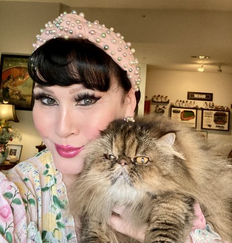 Customer photo review of LELE SADOUGHI X ATLANTIC-PACIFIC PASTEL RAINBOW MULTI PEARL KNOTTED HEADBAND