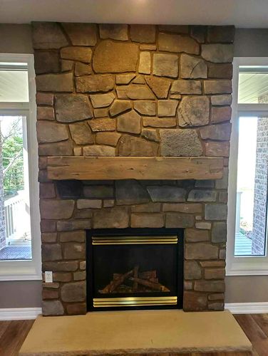 Customer photo review of Distressed Mantels