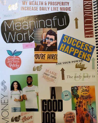 Customer photo review of Vision Board Planner