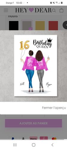 Customer photo review of Bon anniversaire - Poster personnalisé