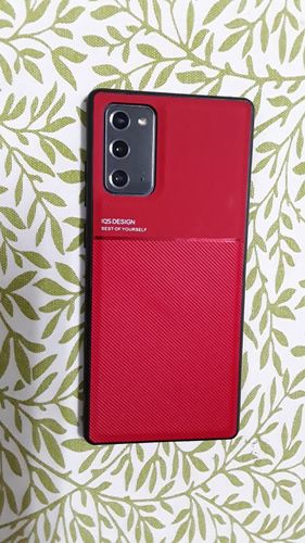 Customer photo review of Leather Magnetic Shockproof Samsung Case