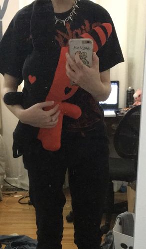 Customer photo review of Bunny Plush Backpack 20"