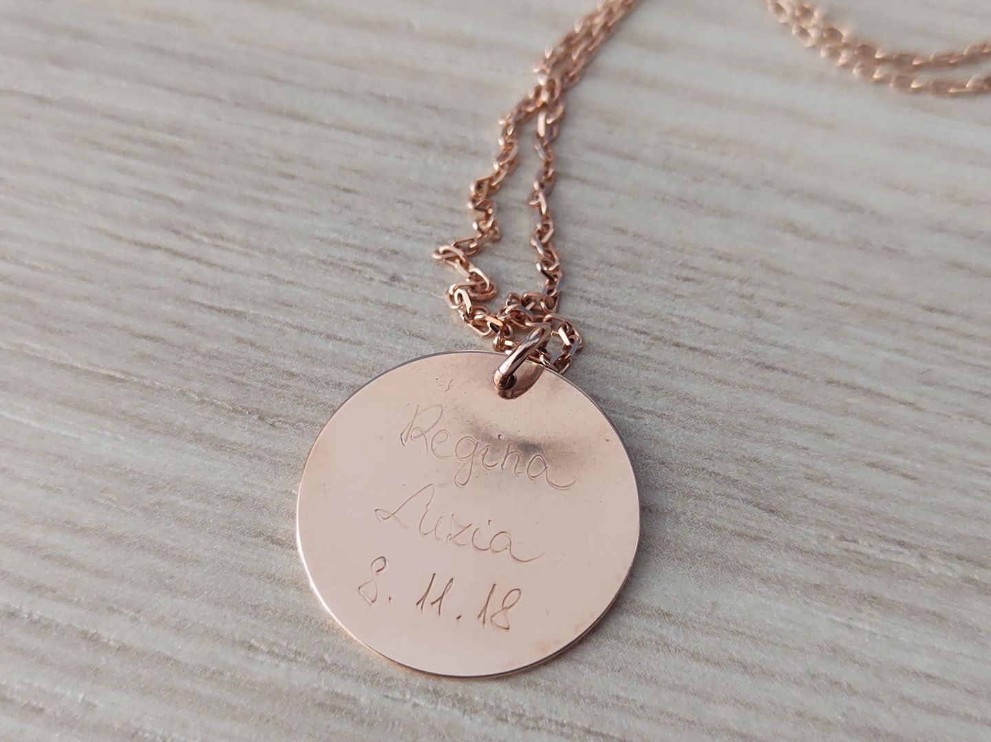 Customer photo review of Halskette mit Geburtsstein