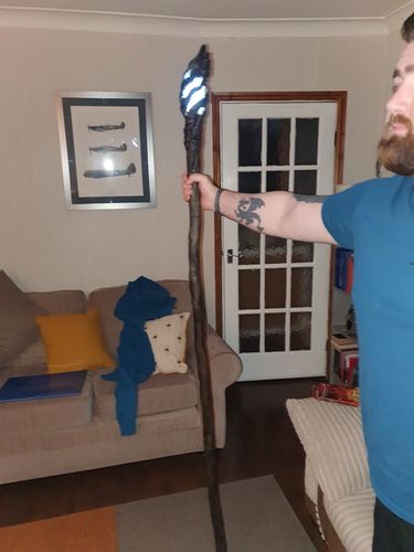 Customer photo review of Gandalf's Illuminating Staff - The Hobbit