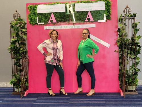 Customer photo review of AKA Ivy Journey Blouse - Final Sale