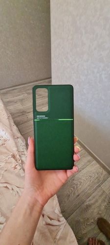 Customer photo review of Leather Magnetic Shockproof Samsung Case