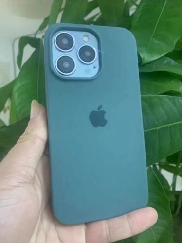 Customer photo review of iPhone Silicone Case (Pine Green)