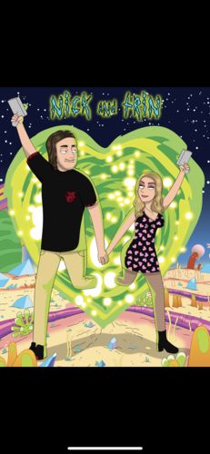 Customer photo review of 'Rick and Morty' Custom Portrait
