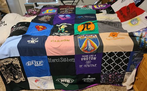 T-shirt quilt from western washington university by Lorisa from WA