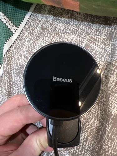 Customer photo review of Baseus Magnetic Car Phone Holder Wireless Charger for iPhone 13 iPhone 12 Pro Max Wireless Charging Car Charger Phone Holder