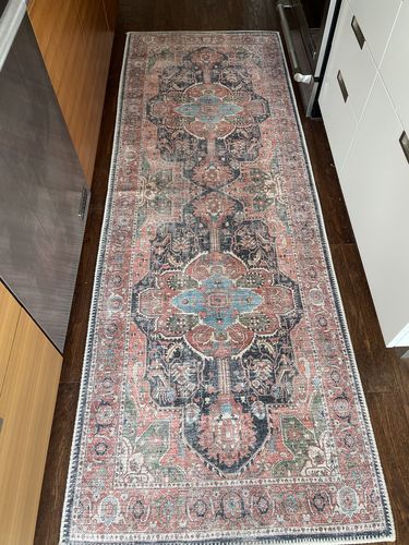 Customer photo review of Distressed Vintage Kendra Runner Rug