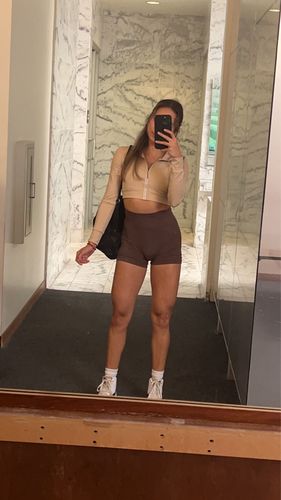 Customer photo review of Nude Cropped Sports Jacket