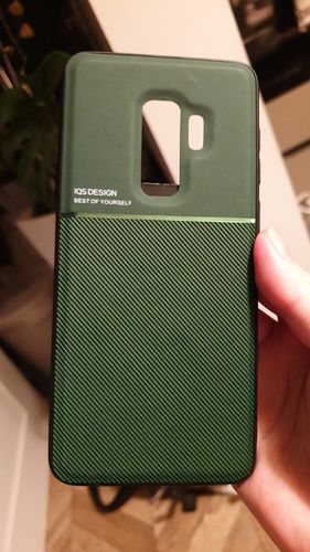 Customer photo review of Leather Magnetic Shockproof Samsung Case