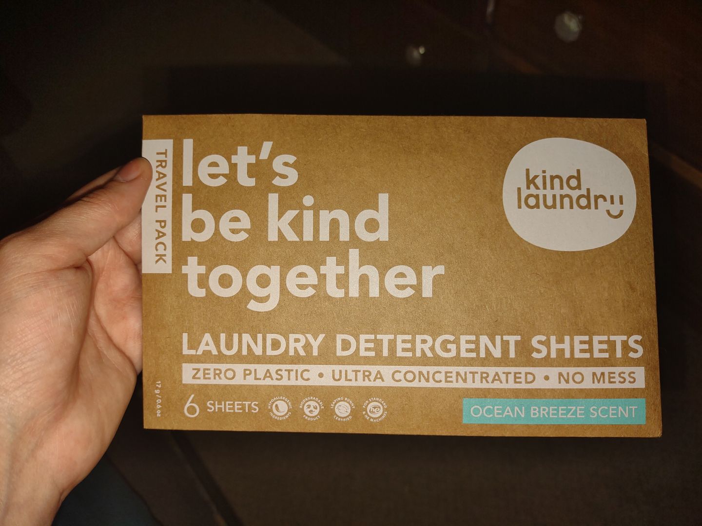 Customer photo review of Laundry Soap Sheets (Travel Pack) - Ocean Breeze (6 Sheets/Loads)