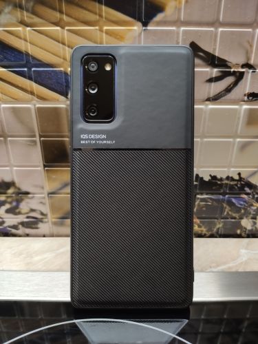 Customer photo review of Leather Magnetic Shockproof Samsung Case
