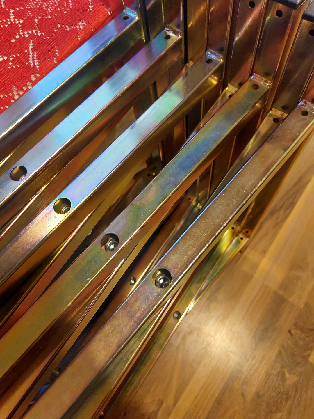 Customer photo review of Zinc Plated Mortar / Spot Board Stand - without feet