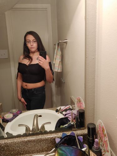 Customer photo review of Annabella Top (BLACK)