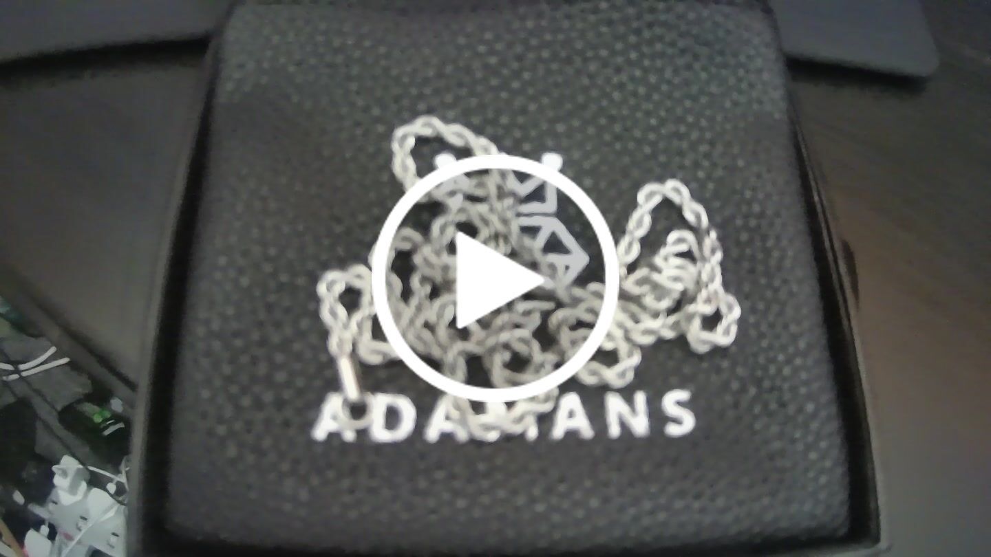 Customer video review of 4mm Rope Chain - White Gold