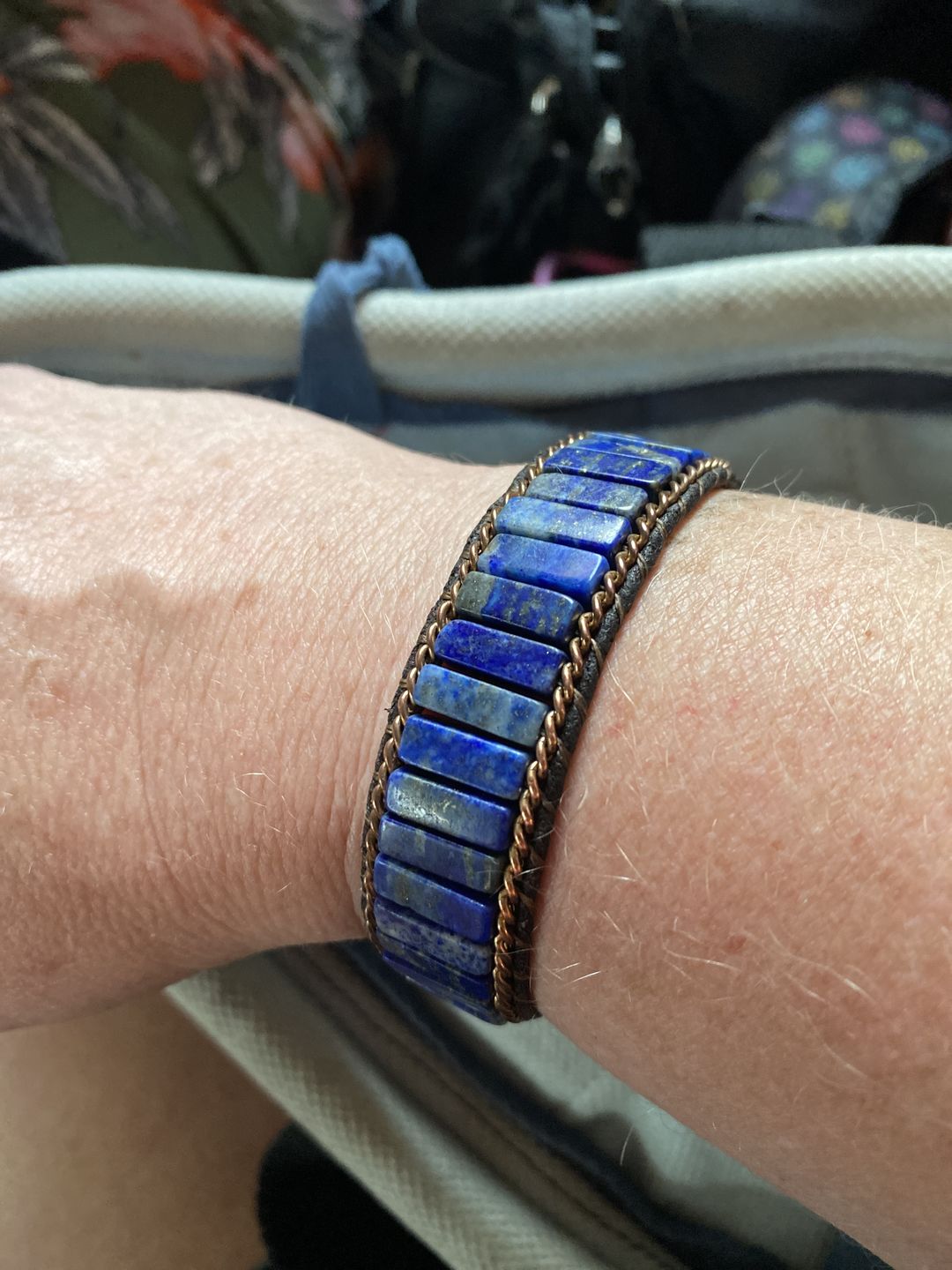Customer photo review of Lapis Lazuli Energy Bracelet