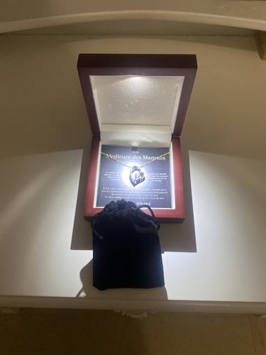 Customer photo review of Collier Coeur Or - À La Meilleure des Mamans - Black Edition - Ton Fils