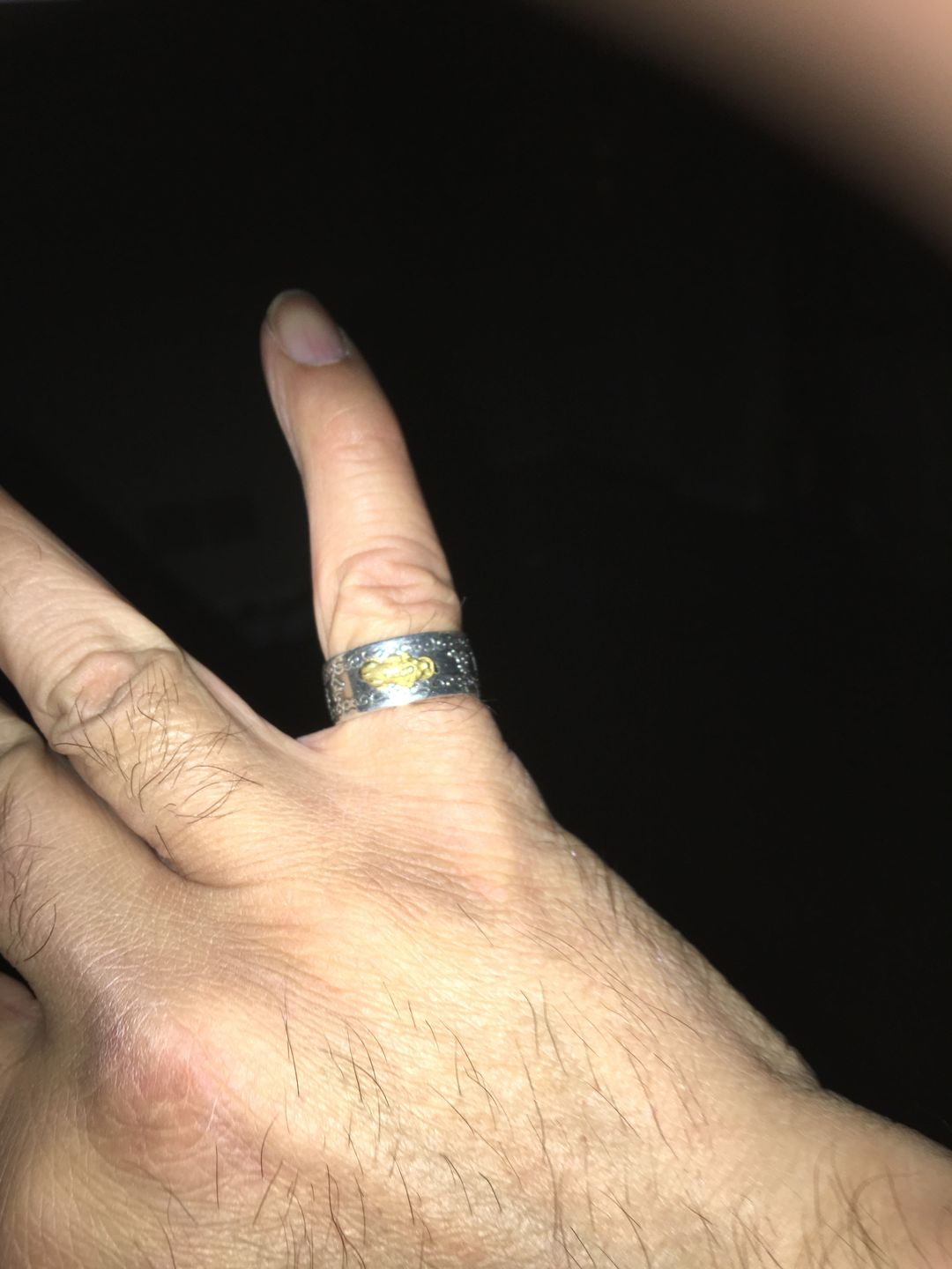 Customer photo review of Lucky Feng Shui Pixiu Wealth & Protection Ring(Adjustable)