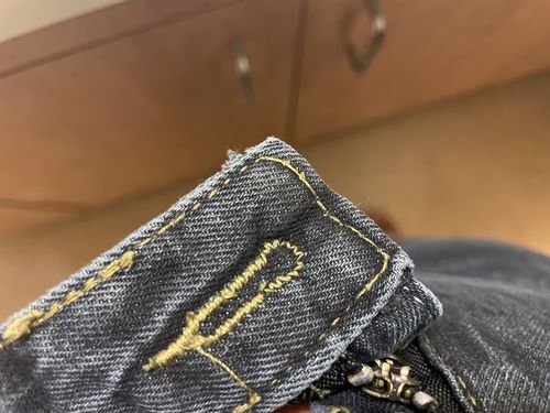 Customer photo review of Asymmetrical High Waist Straight Pants