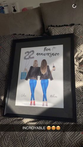 Customer photo review of Bon anniversaire - Poster personnalisé
