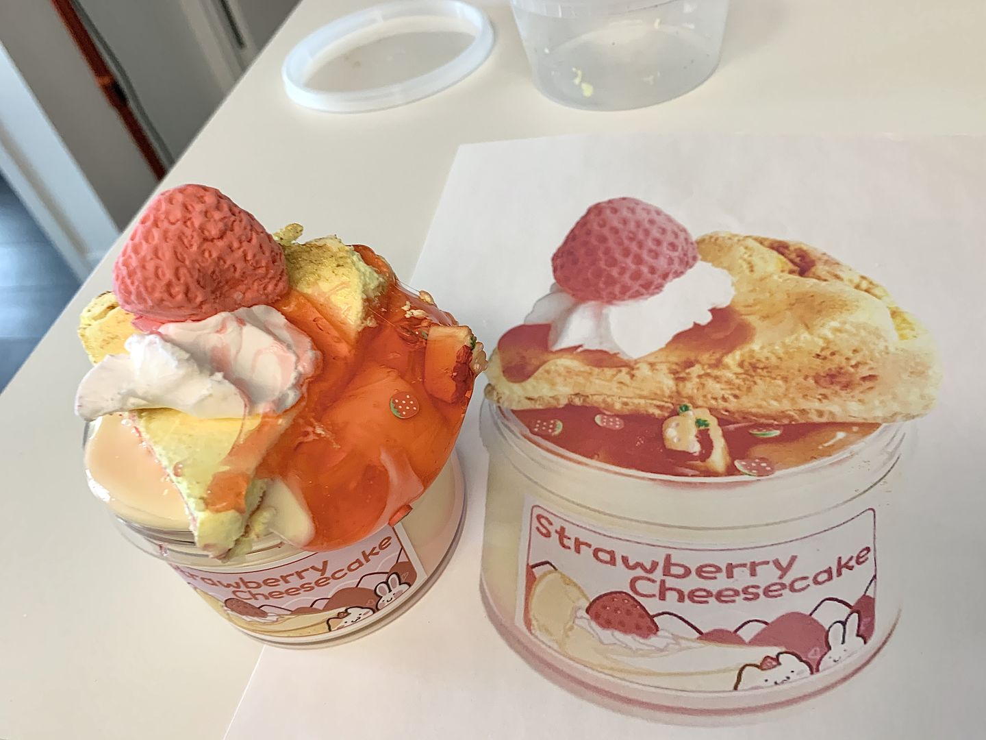 Customer photo review of Strawberry Cheesecake