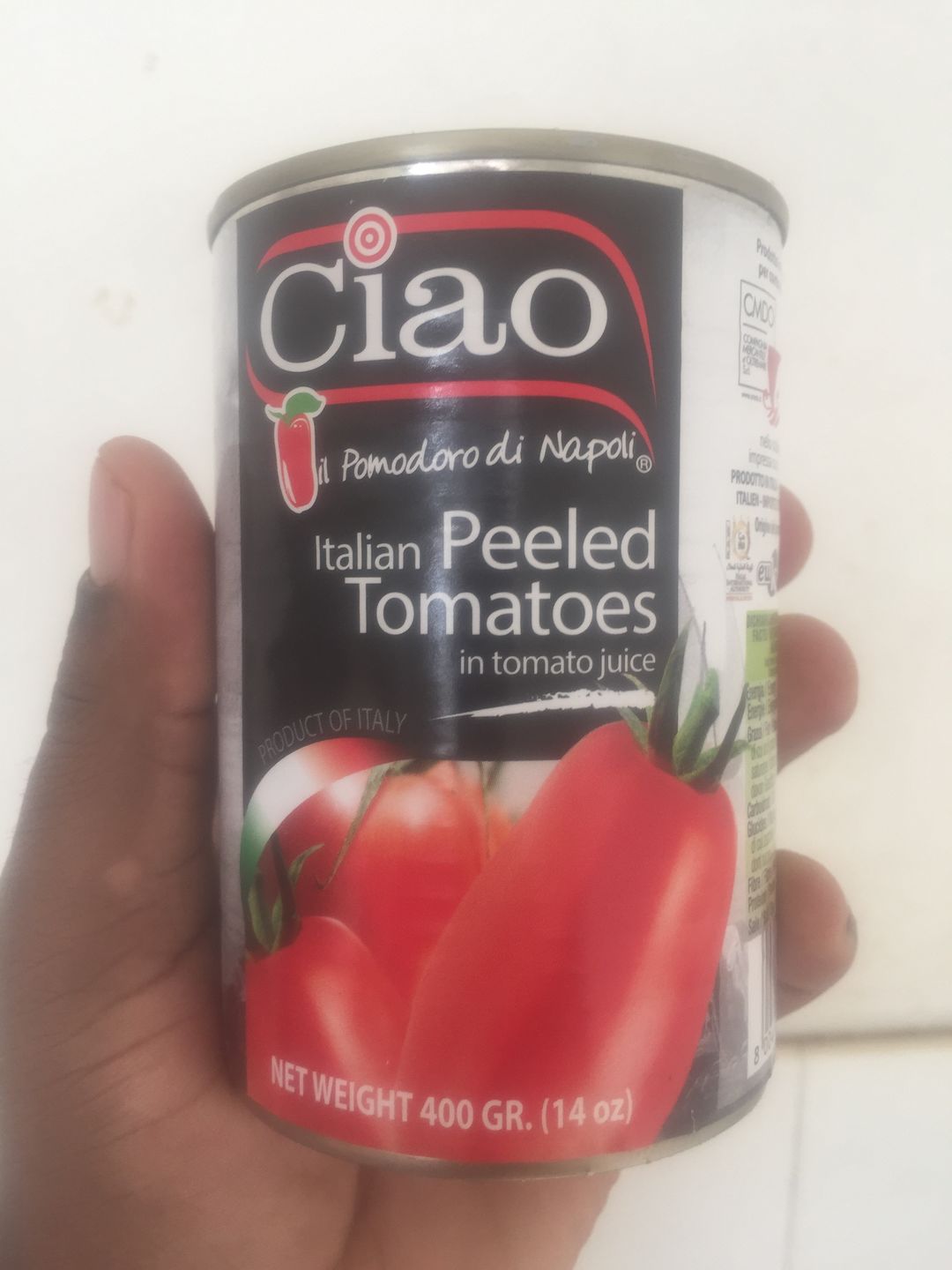 Customer photo review of Ciao | Italian Peeled Tomatoes 400G